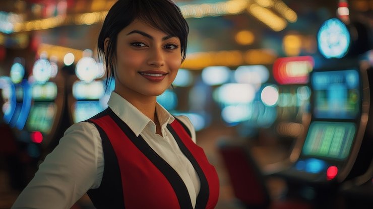 Anggota dewasa menelusuri fitur VIP mobile